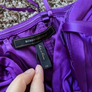 Purple BCBG sweetheart dress